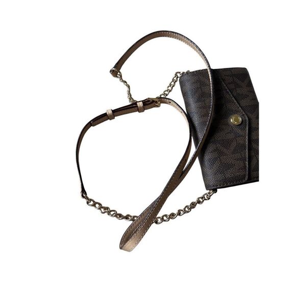 Michael Kors Jet Set Signature Crossbody Bag Convertible to Wallet Adjustable - Picture 9 of 12